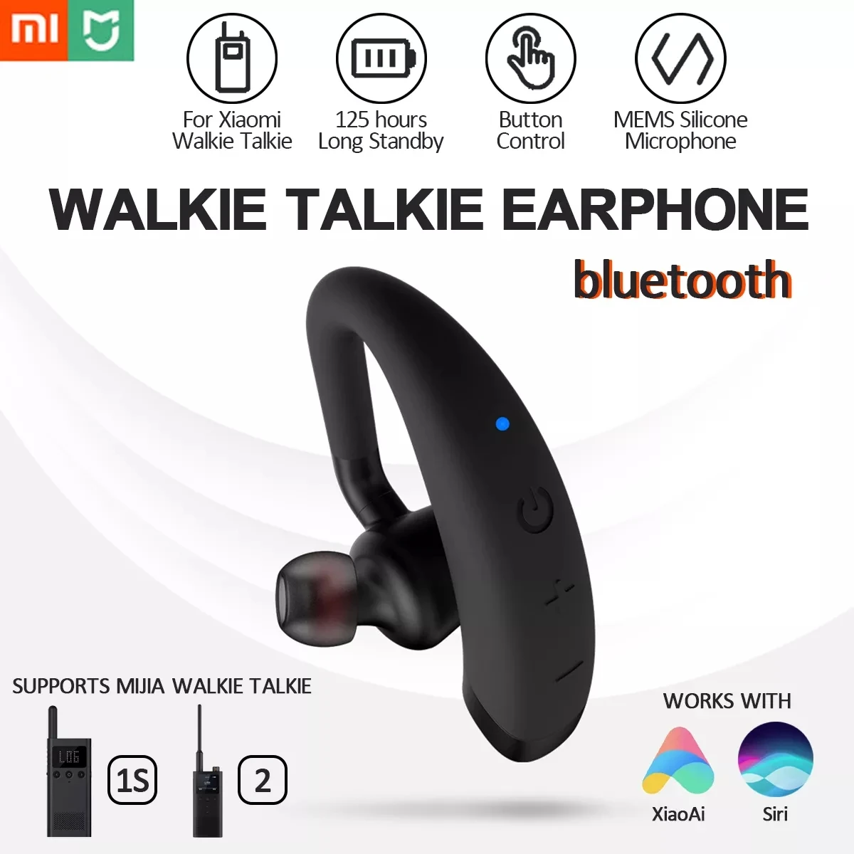 xiaomi Mijia Beebest BE501 беспроводной bluetooth 4,2 наушники для работы xiaomi Walkie Talkie 1S гарнитура с микрофоном MEMS