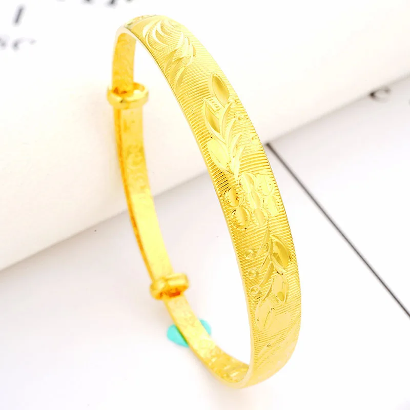 

Adjustable Bangle Gold Color Bracelets & Bangle Womens Fashion Jewelry