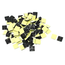 

JFBL Hot 100 Pcs Self Adhesive Cable Tie Mount Base Holder 20 x 20 x 6mm