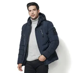 E-BAIHUI Для мужчин зимняя брендовая флисовая куртка с капюшоном парки Пальто Для мужчин модные Повседневное толстые Термальность Waterbreak