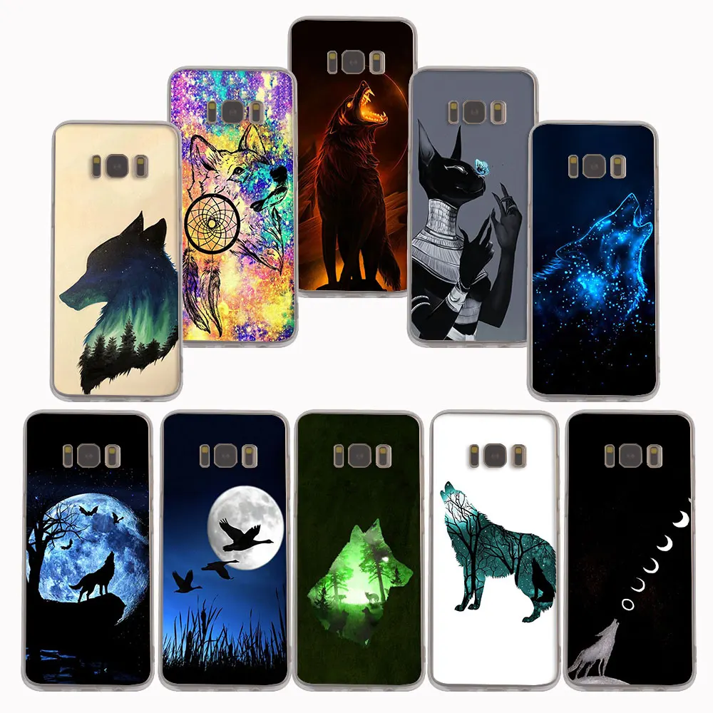 

YIMAOC 253z Simple Anime Wolf Soft TPU Case for Samsung Galaxy J5 J7 A5 2017 J3 2016 A8 2018 Note 8 S7 edge S8 S9 Plus