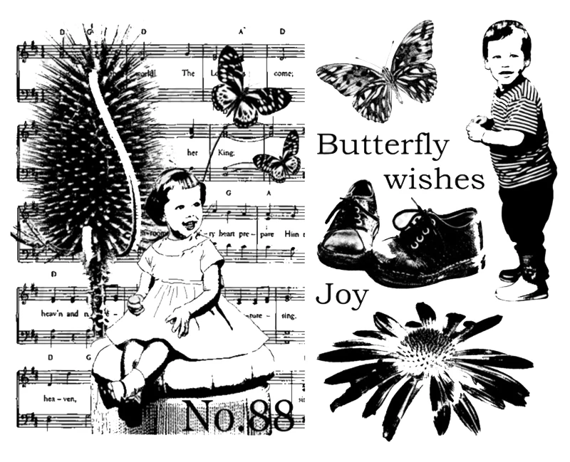 

FLOWER Transparent Clear Silicone Stamp/Seal for DIY scrapbooking/photo album Decorative clear stamp A1127