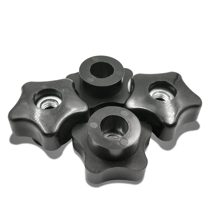 

2PCS-M6/M8/M10 Plastic Hand Nuts / Five-star Through-hole Hand Nuts