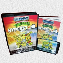 Черепашки Hyperstone Heist EU крышка с коробкой и руководство для Sega megadrive игровая консоль 16 бит MD карта