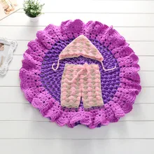 Лидер продаж 3 шт./компл. новорожденных фотографии костюм вязаное одеяло+ шляпа маленький медведь кукла