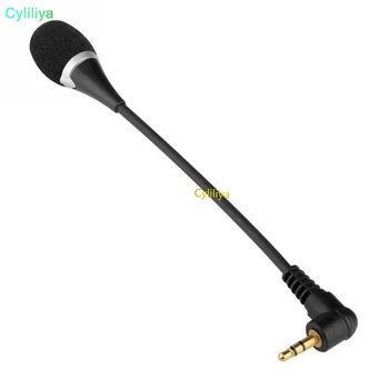 

300pcs NEW PC Computer Laptop Notebook Condenser Microphone #30 Arrival Mini 3.5mm Jack Flexible Microphone Speaker Mic