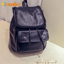 Best Gift Hcandice New Fashion Women Leather Backpack Rucksack Travel School Bag Shoulder Bags Satchel drop