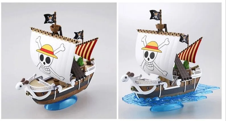 One Piece - Straw Hat Pirates Going Merry and Thousand Sunny Ships Action Figures