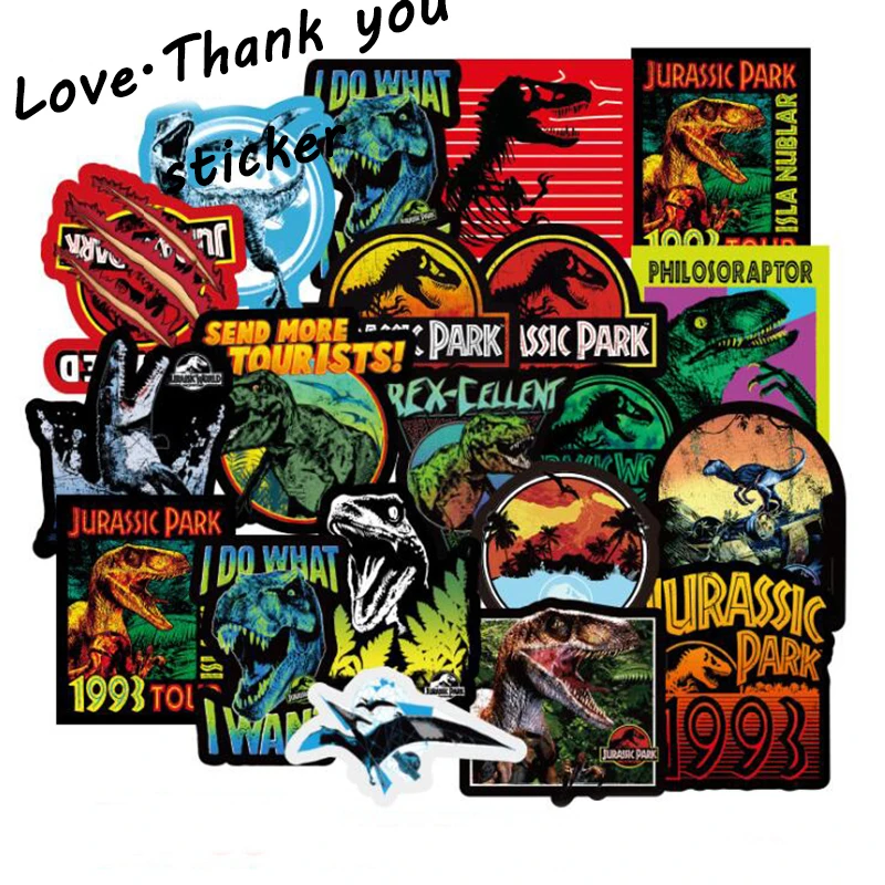 75pcs/Lot Park Dinosaur Stickers Kids Toy Graffiti Sticker for Luggage Laptop Skateboard Moto  Waterproof DIY Sticker For kids