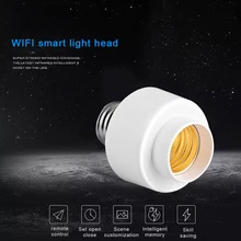 Wifi Wireless Smart Light Bulb Socket Screw Light Lamp Bulb Holder Cap Socket Support E27 Home Use Drop Shipping
