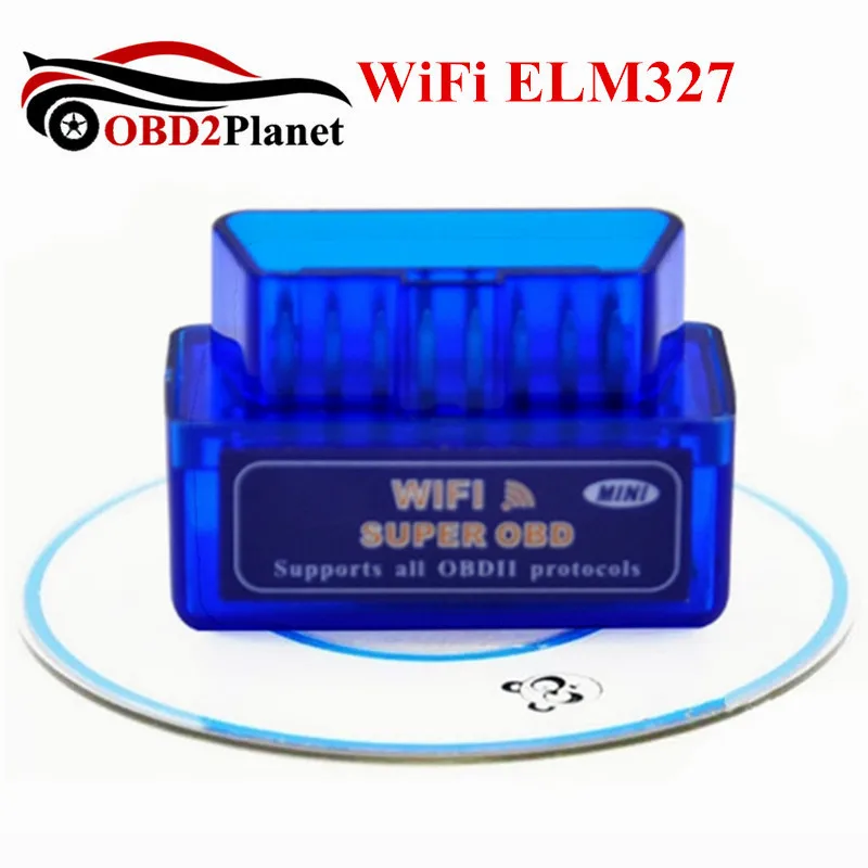 Wifi ELM327 OBD2 сканер беспроводной Автомобильный сканер адаптер ELM 327 wifi OBDII Автомобильный диагностический инструмент Быстрая - Цвет: Blue WiFi ELM327