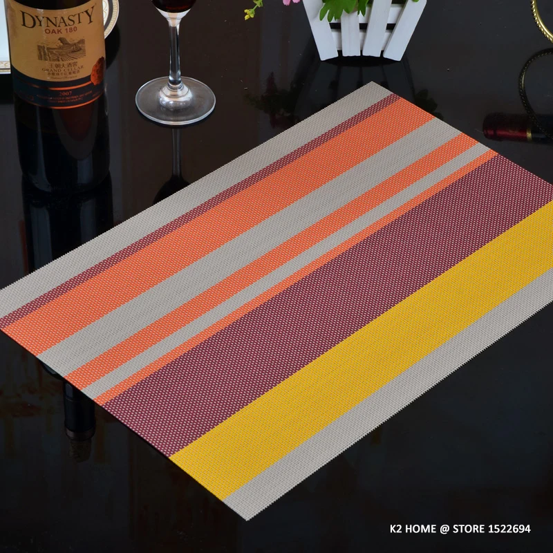 4 шт. коврики для кухонного стола из ПВХ|place mat|pvc mattable pad |