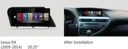 NAVIRIDER навигации премии 10,25 "экран автомобиля DVD для Lexus RX270 RX350 450 h 2009-2014 Android 7,1 Штатная мультимедийный плеер