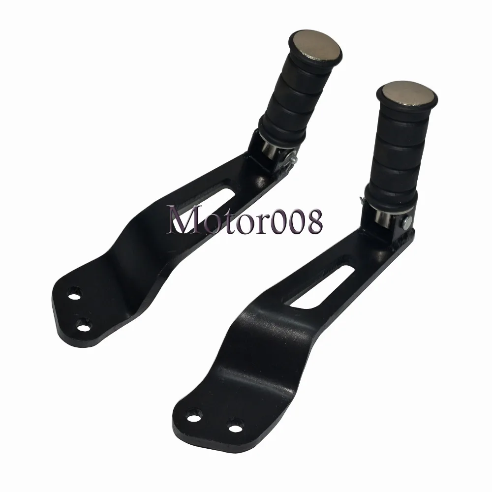 Motorcycle Black Rear Passenger Foot Peg Footpegs Footrest Bracket For 2015 2016 Yamaha Bolt