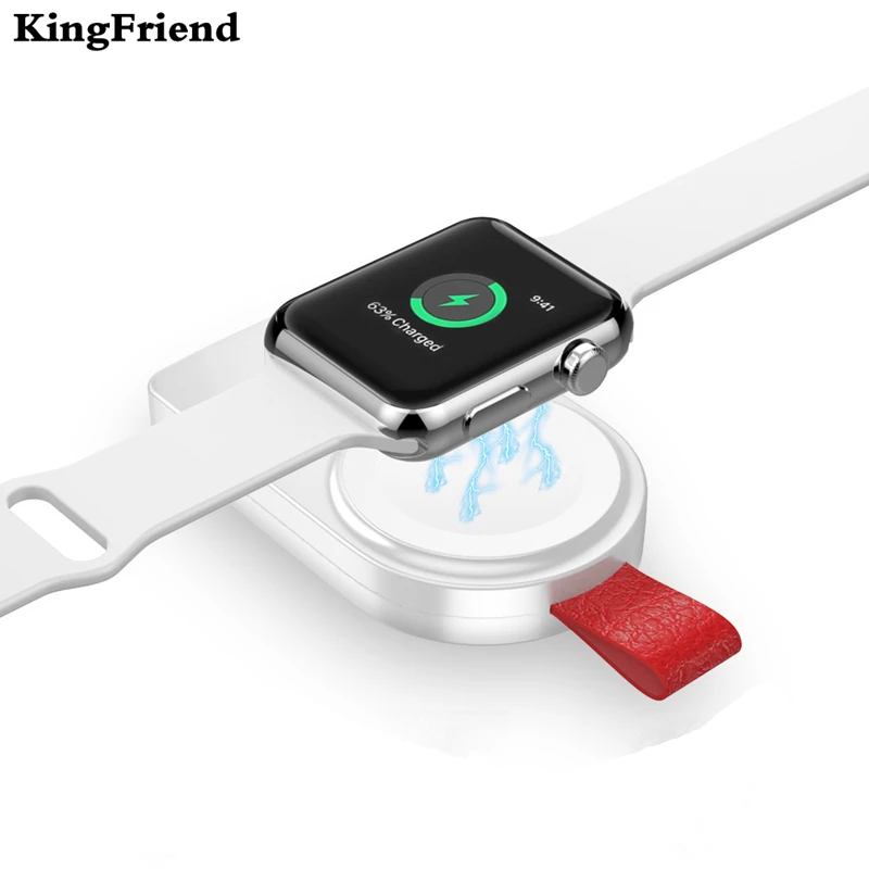 KingFriend Портативный Беспроводной Зарядное устройство для наручных часов Apple Watch, Зарядное устройство 4/3/2/1 серии Беспроводной Магнитная Быстрая зарядка USB Зарядное устройство