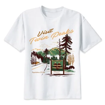 

Twin Peaks t shirt Men Print T-Shirts Fashion Print T-Shirts Short Sleeve O Neck Tees MR2283