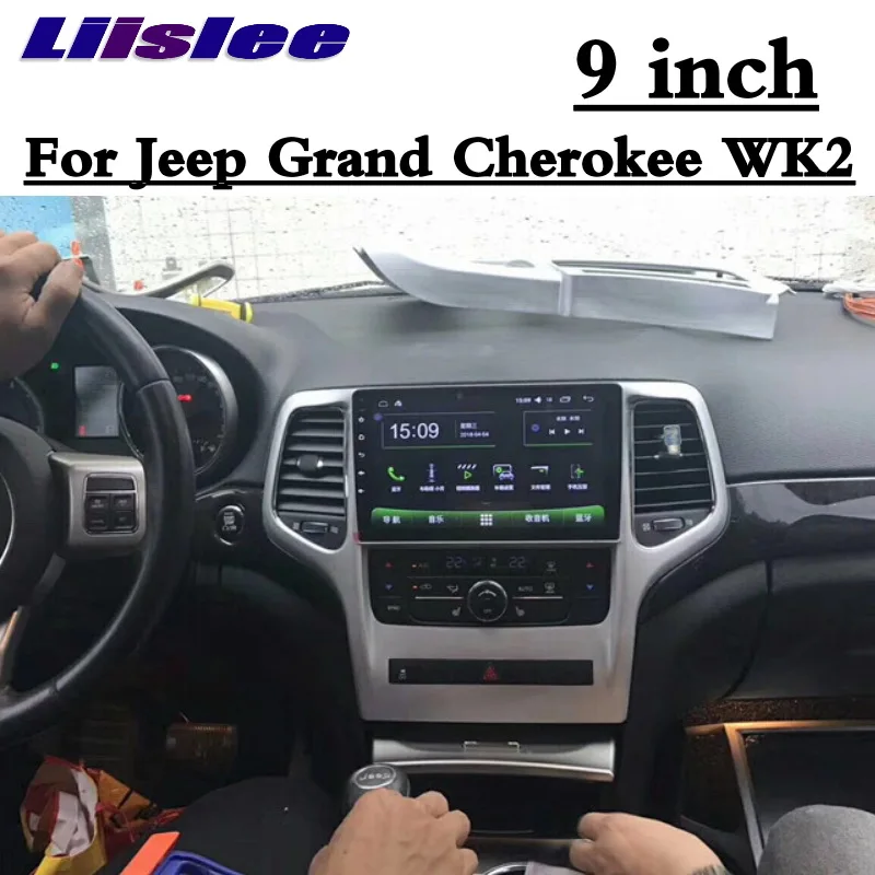 Для Jeep Grand Cherokee WK2 2011~ NAVI LiisLee Автомобильный мультимедийный gps wifi Аудио Радио Навигация 12," 9" большой экран