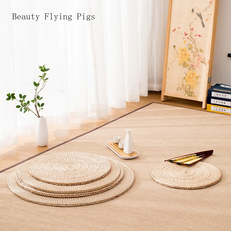 

Pastoral style grass tuft Pu pad yoga mat tatami mat window window tea cushion steaming room Puca mat meditating meditation mat