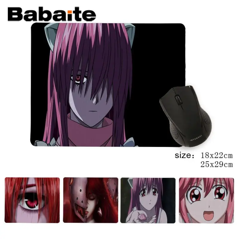 

Babaite Cool New Elfen Lied Beautiful Anime Mouse Mat Anti-Slip Durable Silicone Computermats Mousepad