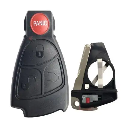 Mercedes Benz 3+1 buttons smart key case With battery clip with key tablets (54)