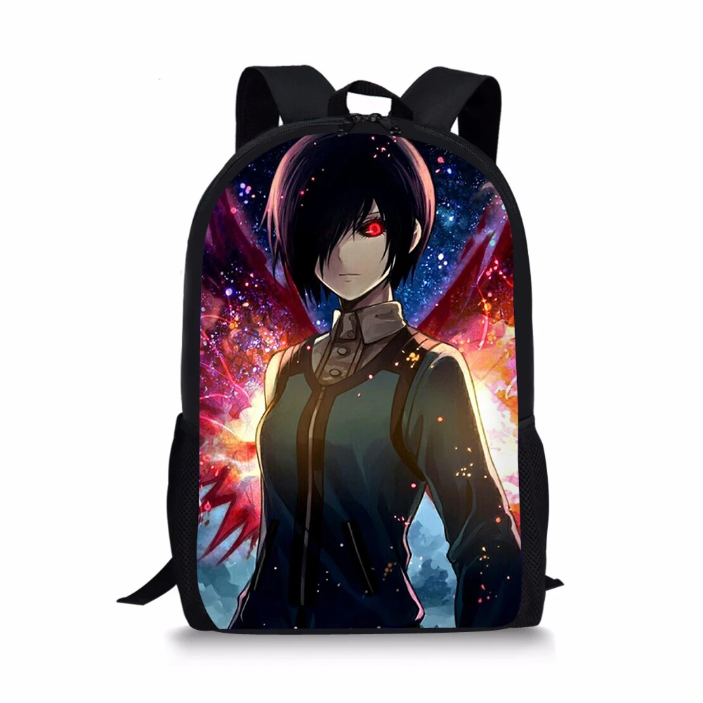 As pictures ThiKin Для мужчин 3D с героями мультфильмов одежда с надписью «Tokyo Ghoul узор школьный рюкзак для подростков Детские Школьные Рюкзаки Школьный рюкзак для мальчиков и девочек модная книжная сумка - Цвет: As pictures