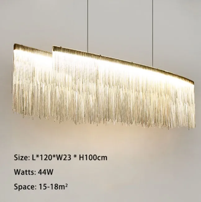 Modern Chandelier Lighting For Living room Bedroom Dining Room Lustre de cristal Chandeliers Pendant Hanging Ceiling Fixtures - Цвет абажура: L120xW25xH100cm