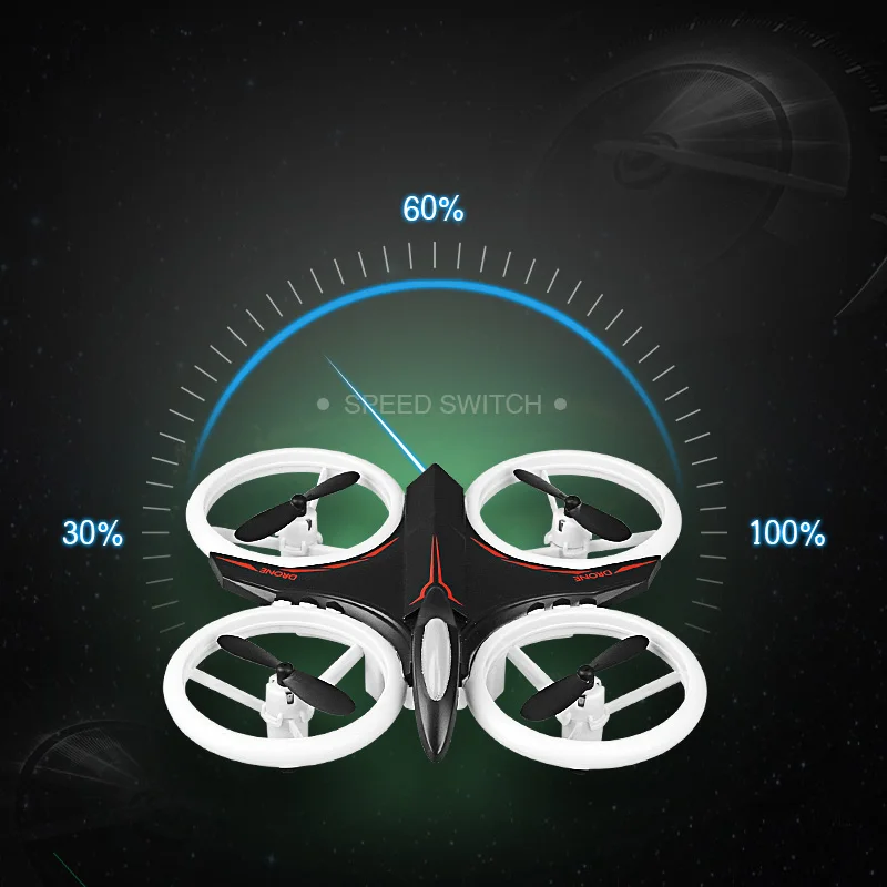 Мини-Дрон с причудливым светодиодный ночной Светильник Радиоуправляемый квадрокоптер потрясающий светильник микродрон Радиоуправляемый вертолет детские игрушки нано-Дрон D6