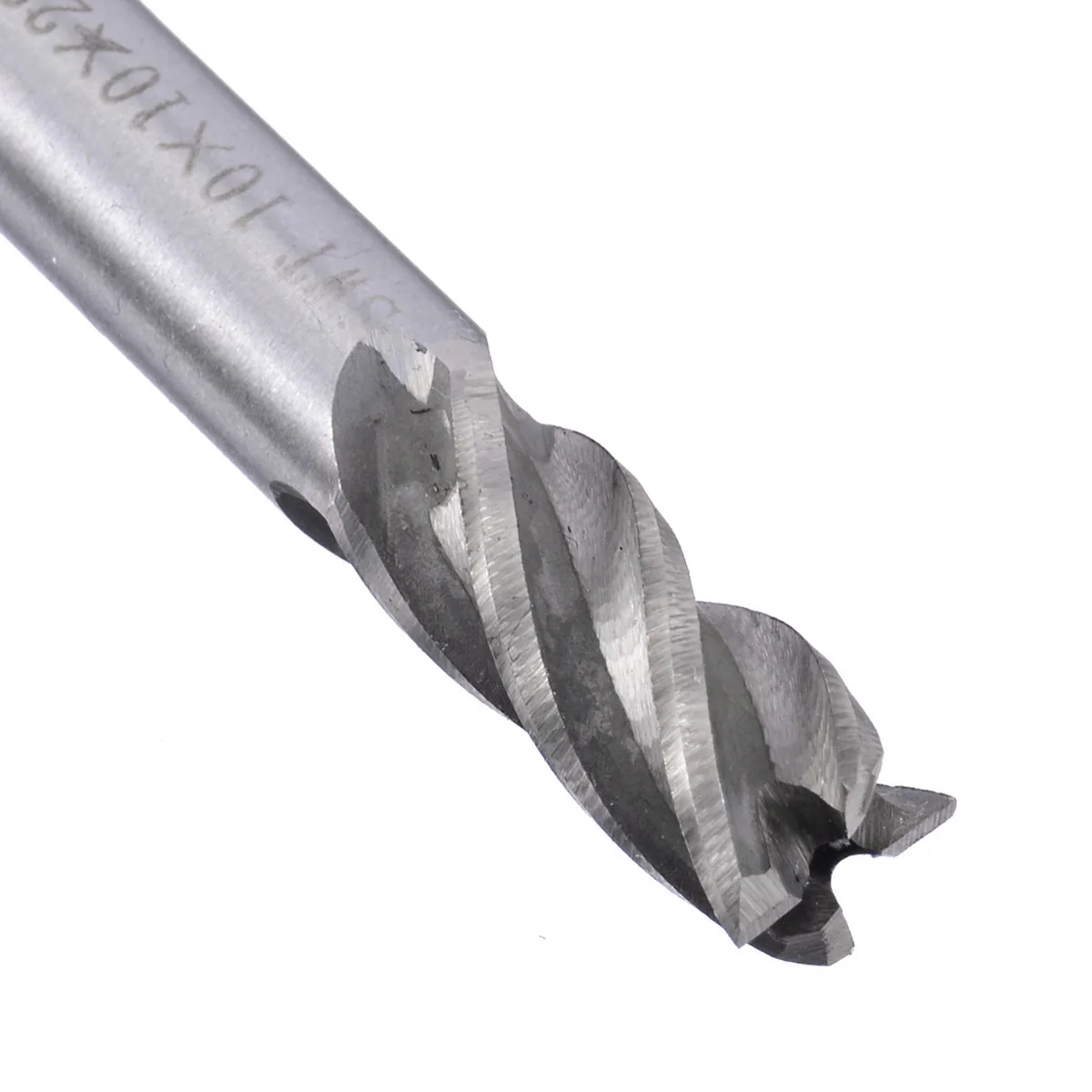 10Pcs High Speed Steel Straight Shank 4 Flute End Mill CNC Cutter Drill Bit Tool 1.5/2/3/4/5/6/7/8/9/10mm End Mill Set