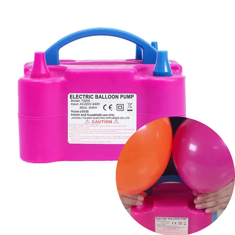 

New High Power Two Nozzle AC Inflatable Electric Balloon Pump Air Balloon Pump Balloon Inflator Pump Portable Air Blower