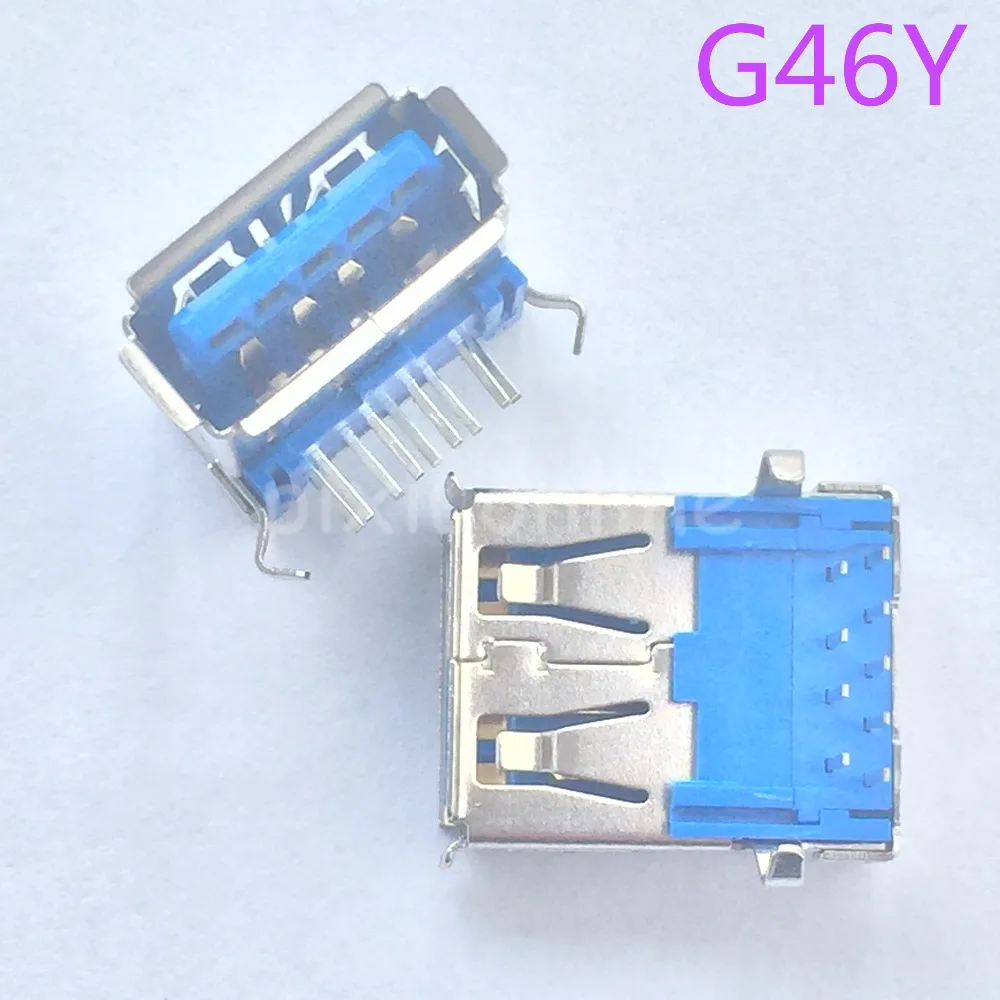 5pcs USB 3.0 A Type Female Socket Connector for High-speed Data Transmission G46Y