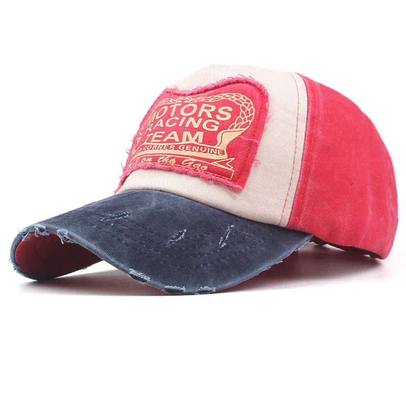 Регулируемая летняя хлопковая кепка, бейсбольная кепка для гоночной команды, бейсболка в стиле хип-хоп, облегающая Кепка для мужчин и женщин