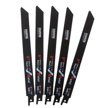 

5Pcs 225mm/9in Blades Reciprocating Saw Sharp S1122EF BIM 18TPI For Cutting Metal Wood