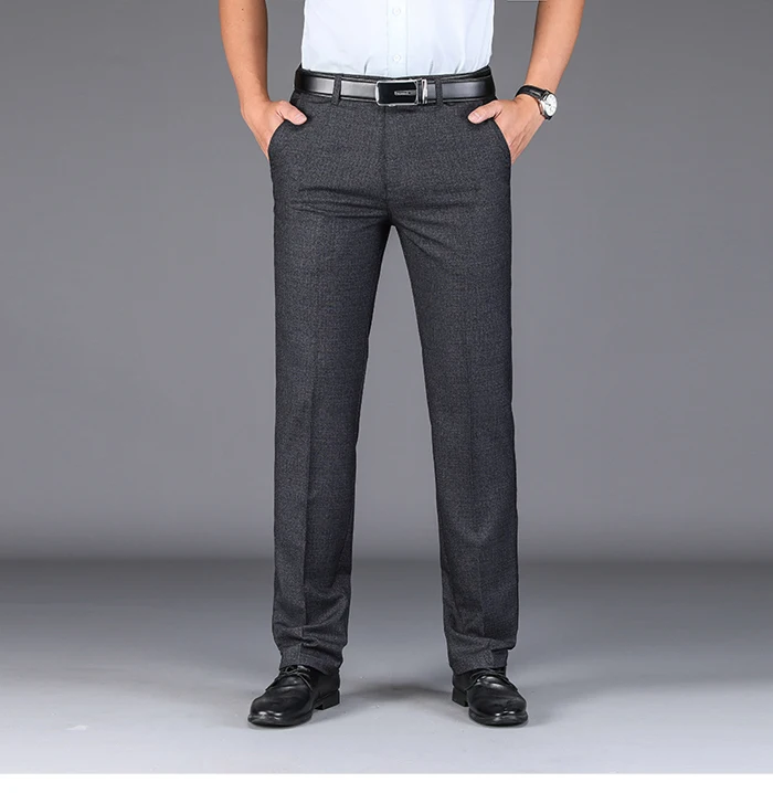 VROKINO бренд для мужчин's брюки для девочек летние деловая повседневная одежда прямое платье мужчин; очень размеры мотобрюки 40 42 44 46