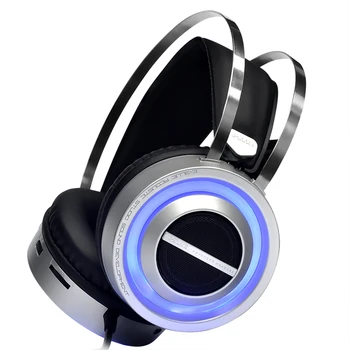 

USB Wired Over-ear Headsets and Sound box 2 in 1 gaming headphone 3.5mm Noise Cancelling Earphones with Microphone LED Light