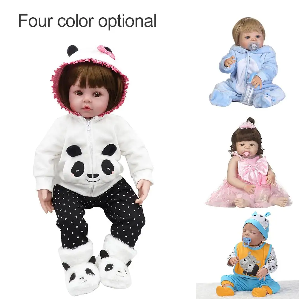 Мода 56 см реалистичный Новорожденный ребенок кукла для девочек и мальчиков винил силиконовые ролевые игры Reborn игрушки