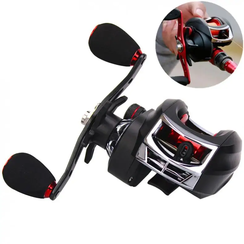 17+1BB High Speed 7.2:1 Gear Ratio Fishing Bait Casting Reel Braking Force 10KG Baitcasting Wheel Left / Right Hand | Спорт и