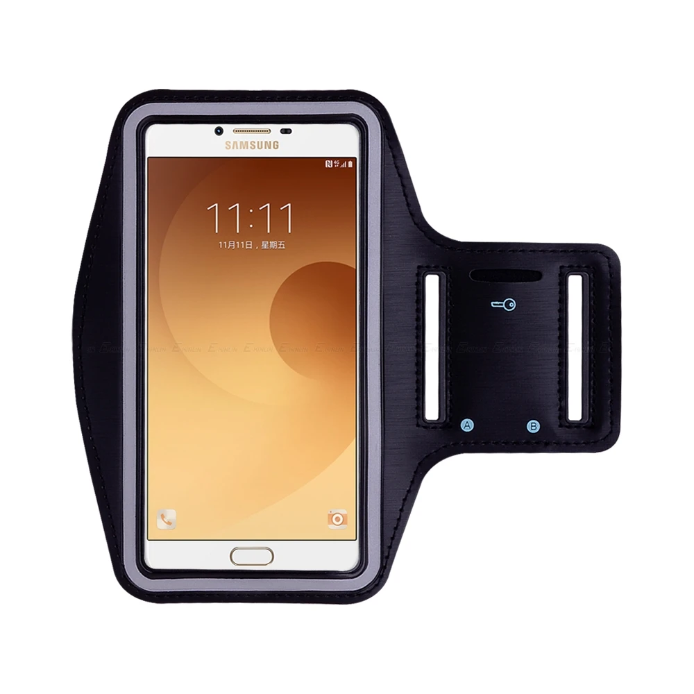 Спортивный Чехол для бега, езды на велосипеде, сумка для телефона samsung Galaxy C9 C8 C7 C5 Pro