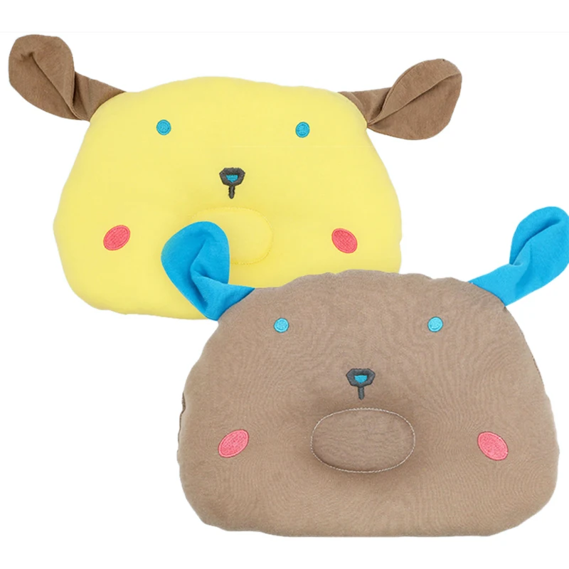 

Baby Care Pillow Baby Pillow Baby Head Comfortable Soft Styling Pillow 2Pcs (Yellow + Brown)