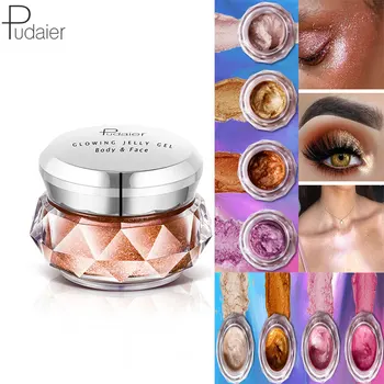 

Pudaier Jelly Gel Face Highlighter Liquid Sombra Matte Body Cream Mermaid Eye Shadow Iluminador Maquiagem Cienie do Powiek