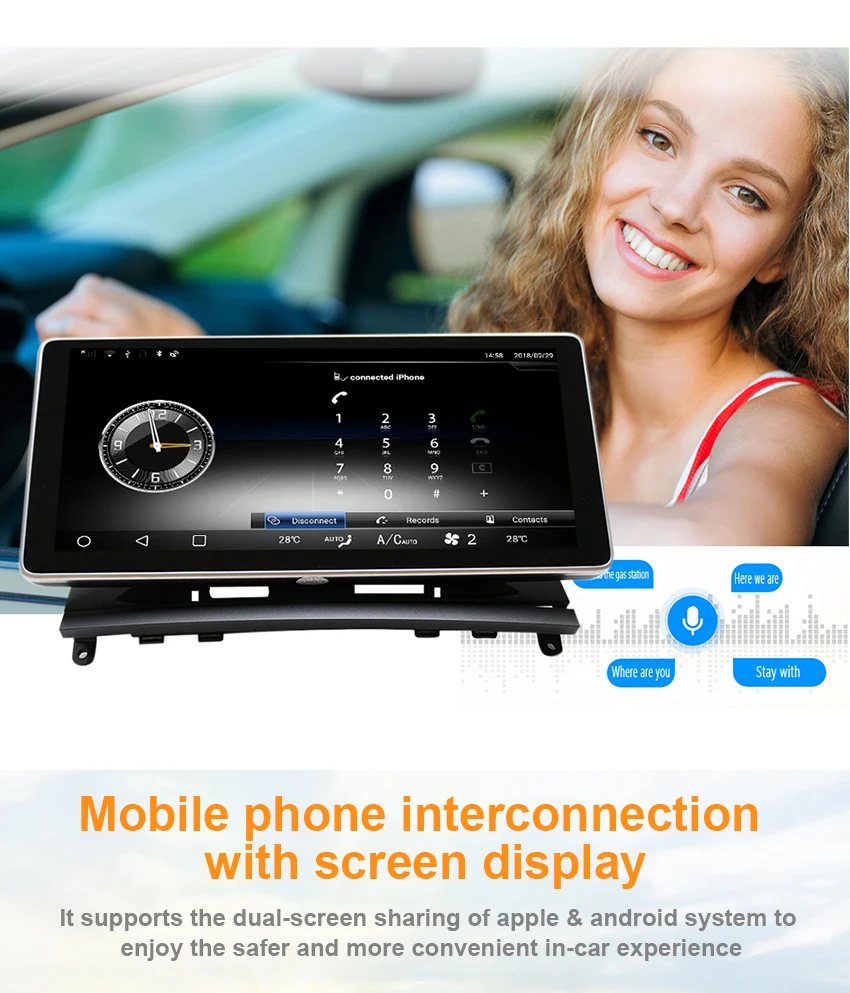 7  Koason 10.25inch 2+32G Android 7.1 Car Multimedia player audio stereo GPS Navigation for Mercedes Benz C Class W204 2008-2010