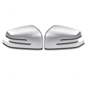 

ML W166 X166 GL GLE ClassFor 2pcs ABS Chrome Rearview Mirror Cover Trim Protection Strip Decoration Car Accessories