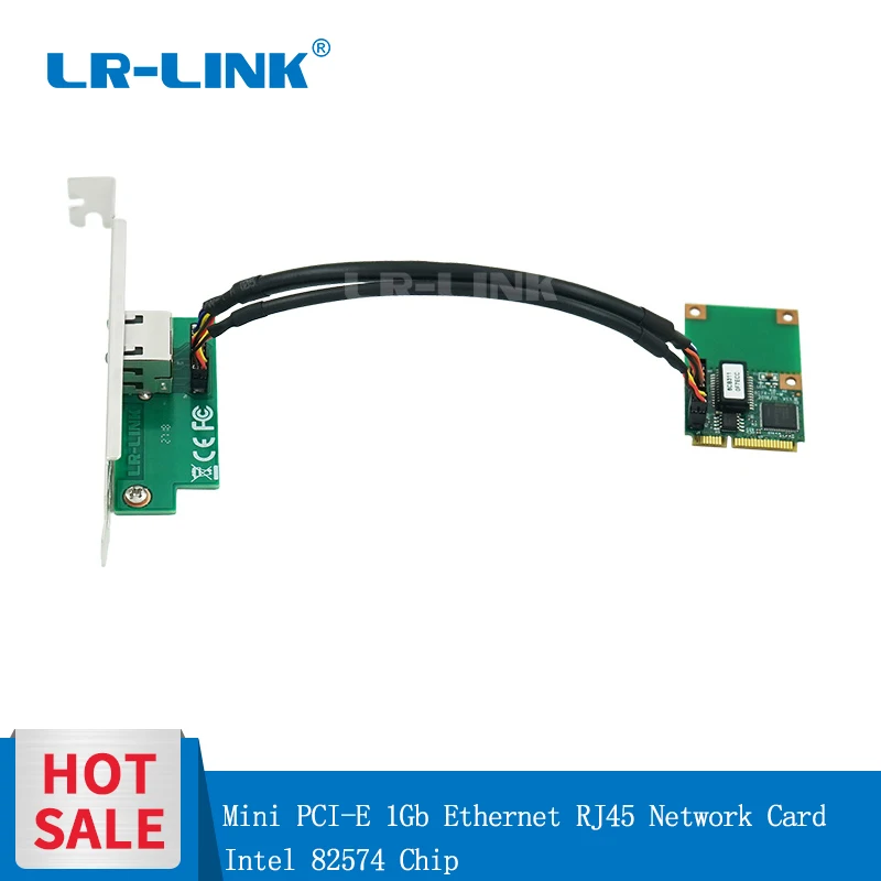 LR LINK 2201PT Mini PCI Express Card Intel 82574 Chip gigabit RJ45 ethernet lan card 10 1