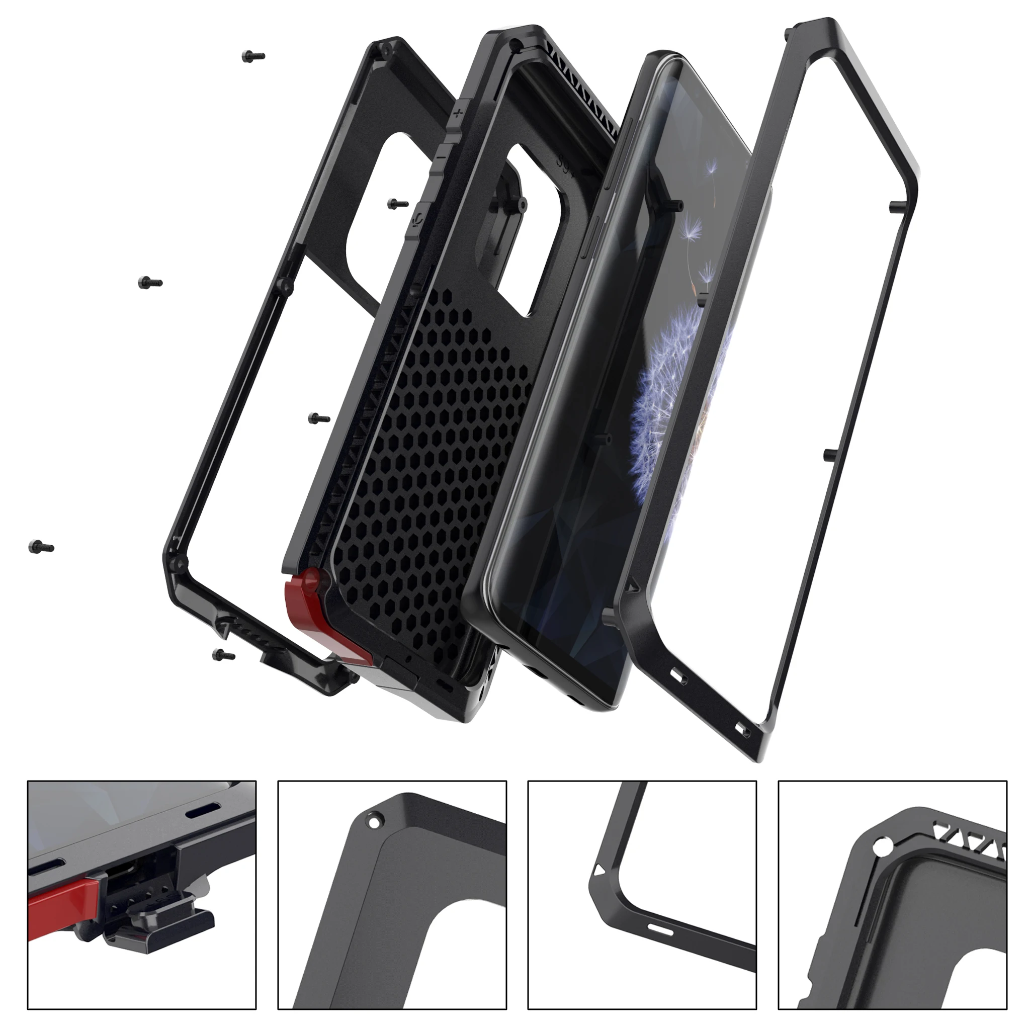 Чехол для Samsung Galaxy S20 Ultra S10E S9 S8 S10 Plus S7 Edge Алюминиевый металлический противоударный