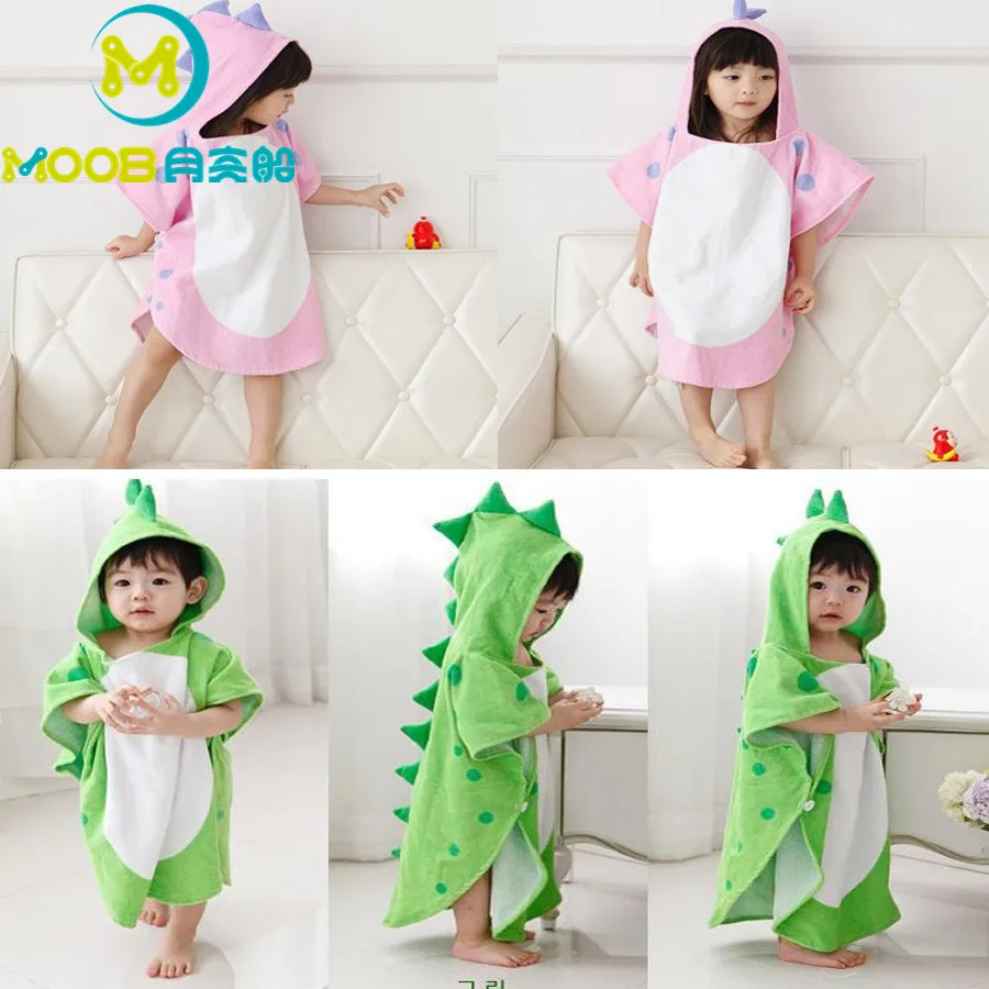 Moob Towels Baby Cotton Kids Animal Hooded Beach Baby Stuff For Newborns Swaddle Wrap Muslin Baby Beach Swimming Bathrobe