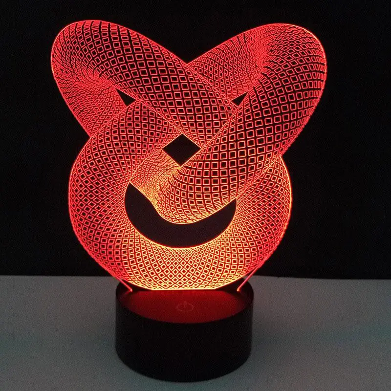 USB кабель сенсорный светильник для 3D LED Ночной замена лампа s держатель цветной