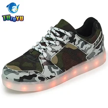 TUTUYU Children Camo Glowing Sneakers Girls Boy font b Shoes b font font b Luminous b