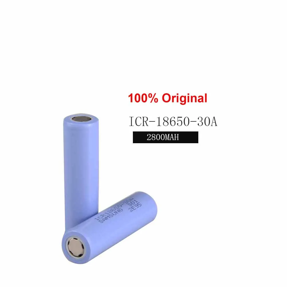 100% Новый оригинальный ICR18650 30A 3 7 в 2800 мАч 18650 перезаряжаемая литиевая батарея для