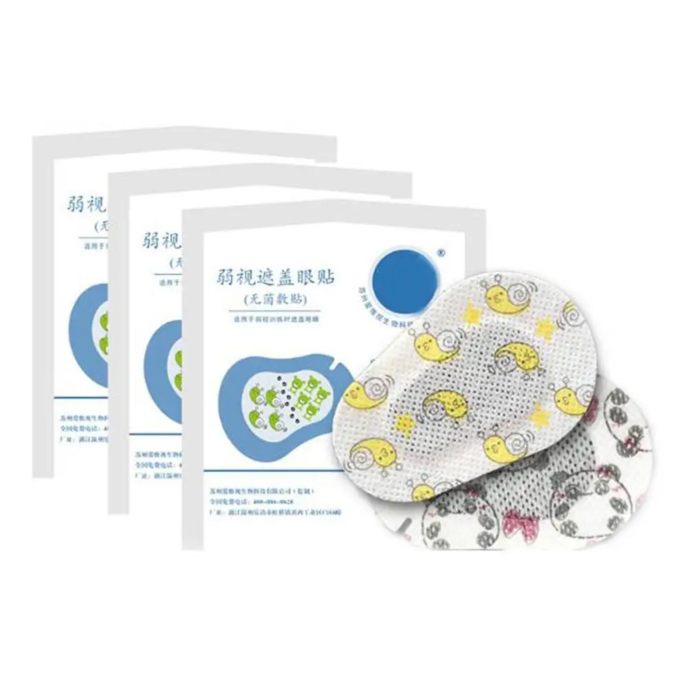 

20Pcs Eyeshade Occlusion Medical Cartoon Child Amblyopia Training Orthoptic Corrected Colorful Eye Patch Amblyopia Eye Patches