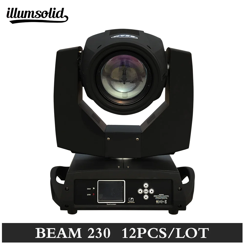 

12pcs/lot hot salemoving beam 230 7r Touch screen moving head prism dj stage light