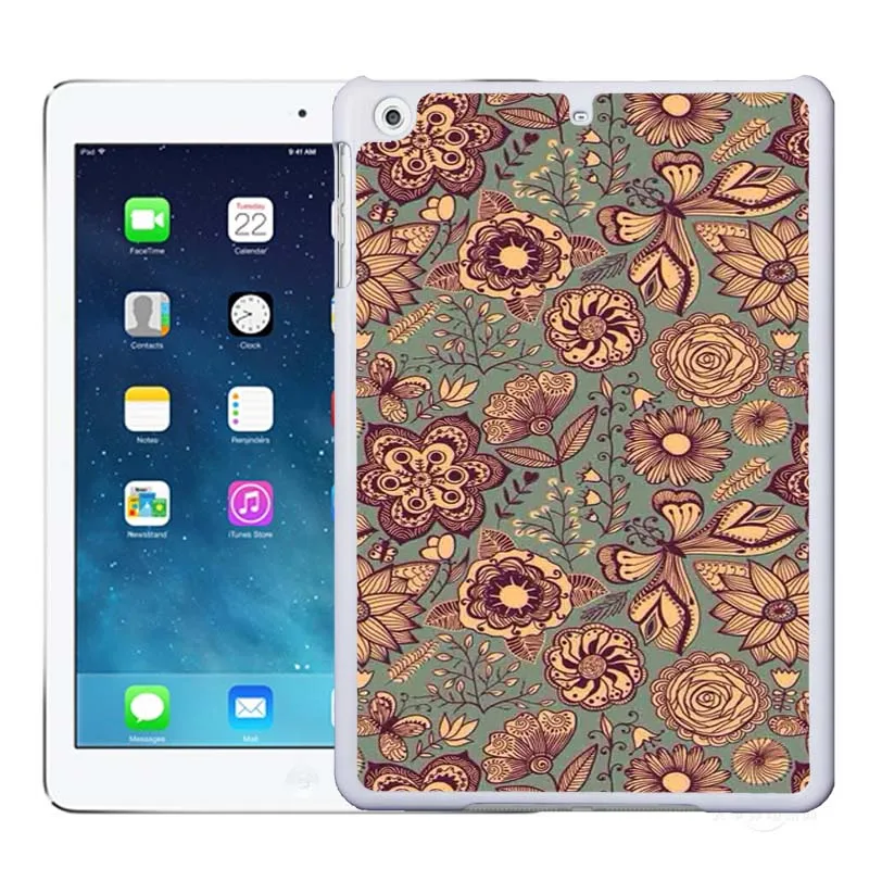 Vintage Flora Summer Fashion Cute High Quality Hard Black Case For iPad Air |